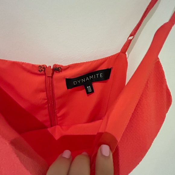 A line v-neck mini dress - Picture 3 of 3